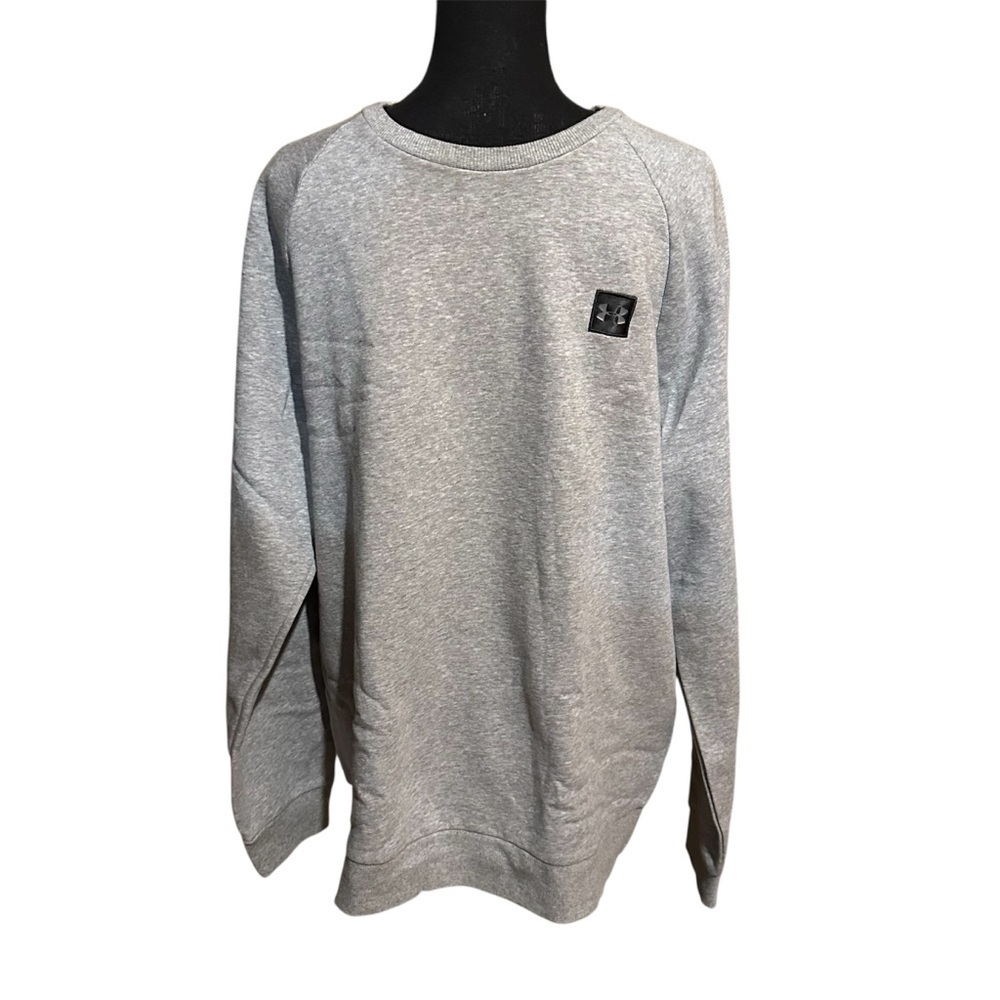 Under Armour Gray Activewear Crew Neck Logo Sweatshirt Men's XL